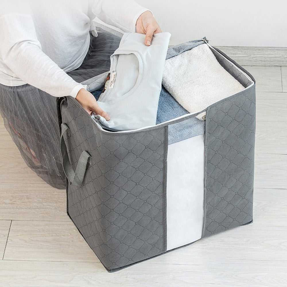 3 PC Quilt storage bag Home moisture-proof clothing quilt storage bag thickened non-woven fabric