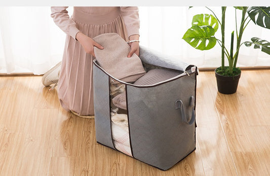 3 PC Quilt storage bag Home moisture-proof clothing quilt storage bag thickened non-woven fabric