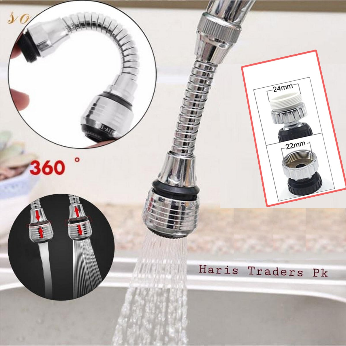 Turbo Flex splash 360 degree swivel tap water filter nozzle bathroom faucet,