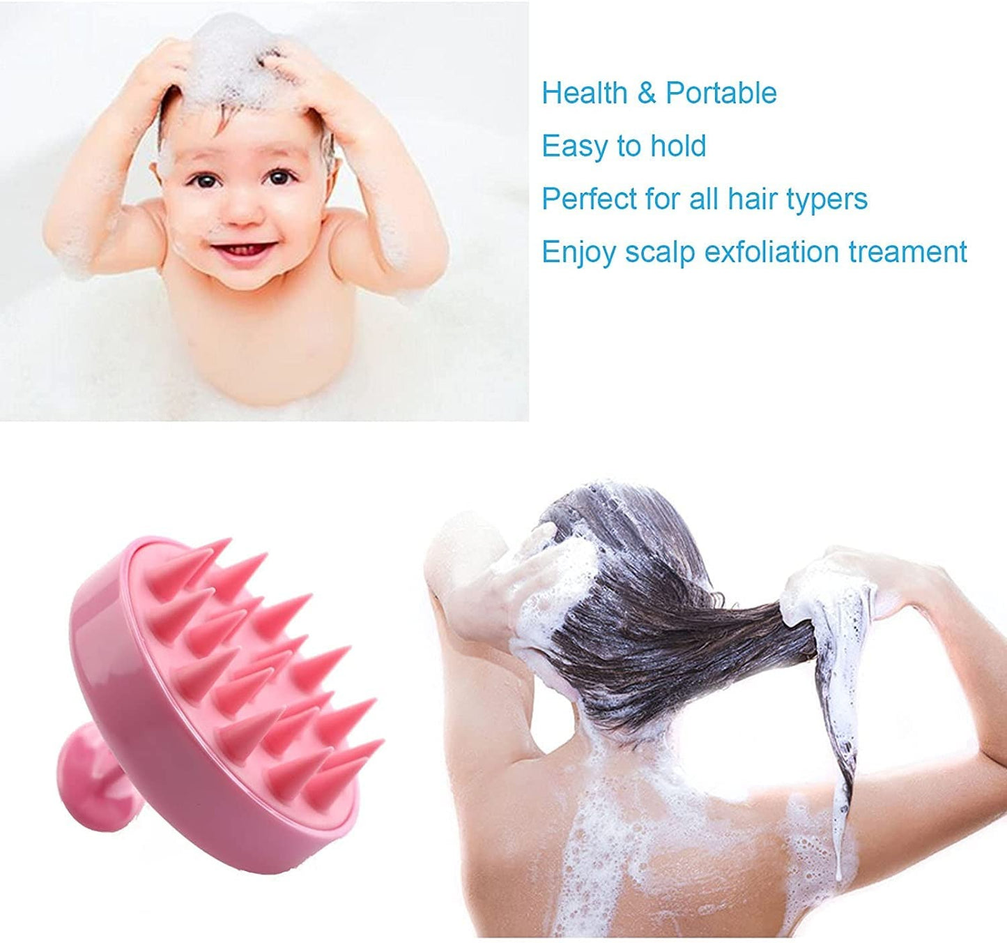 Shampoo Massager Brush Scalp Hair Scrubber